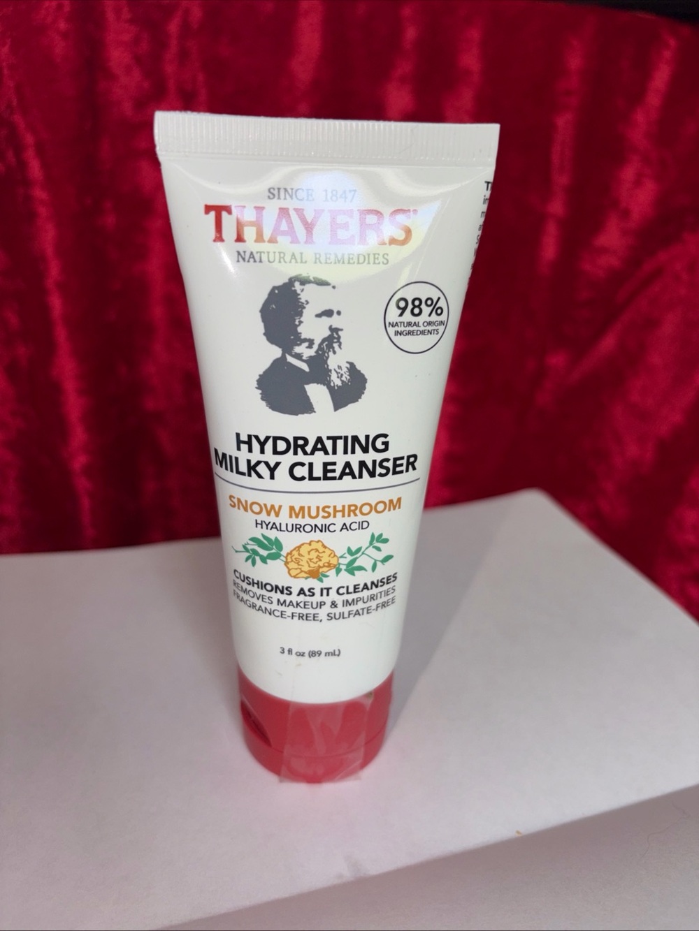 THAYERS Hydrating Milky Cleanser Snow Mushroom 3 Oz